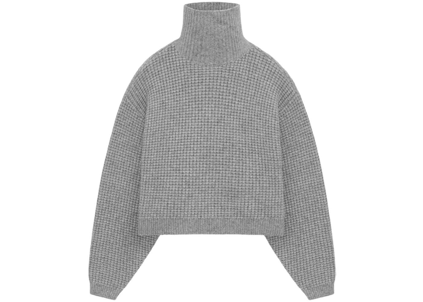 Fear of God Essentials Womens Waffle Turtleneck Dark Heather