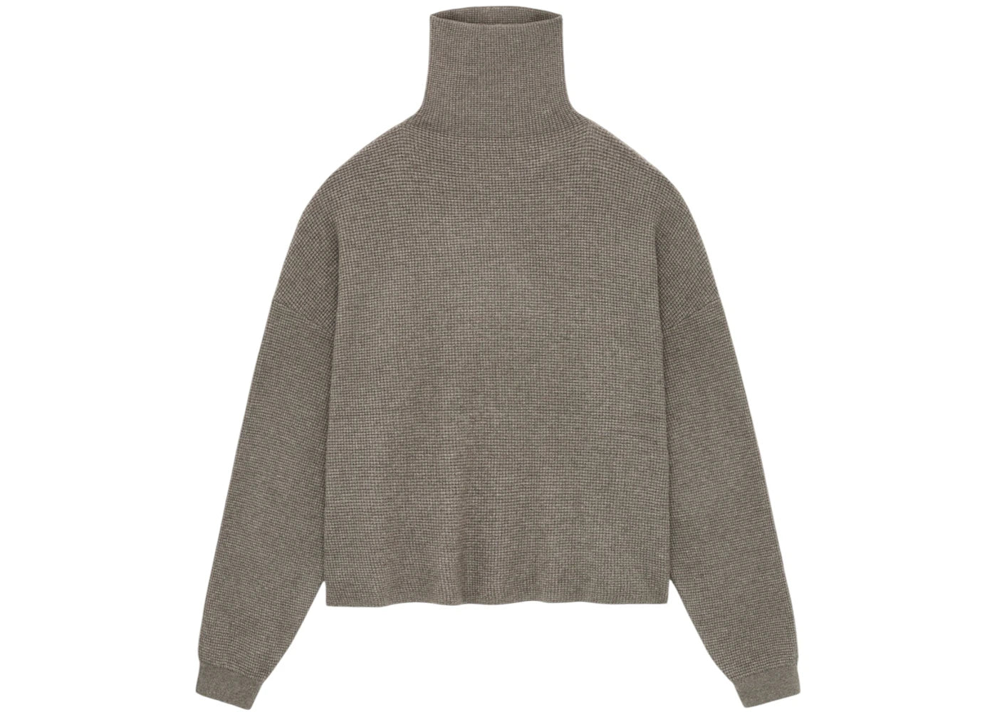 Fear of God Essentials Women's Waffle Turtleneck Heather Gray