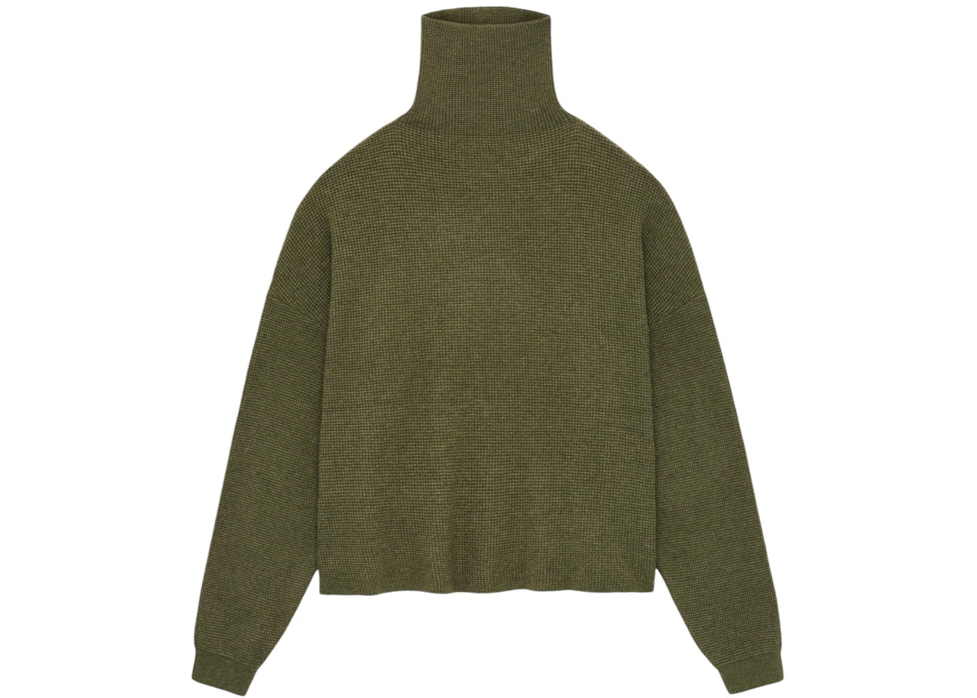 Fear of God Essentials Womens Waffle Turtleneck Military