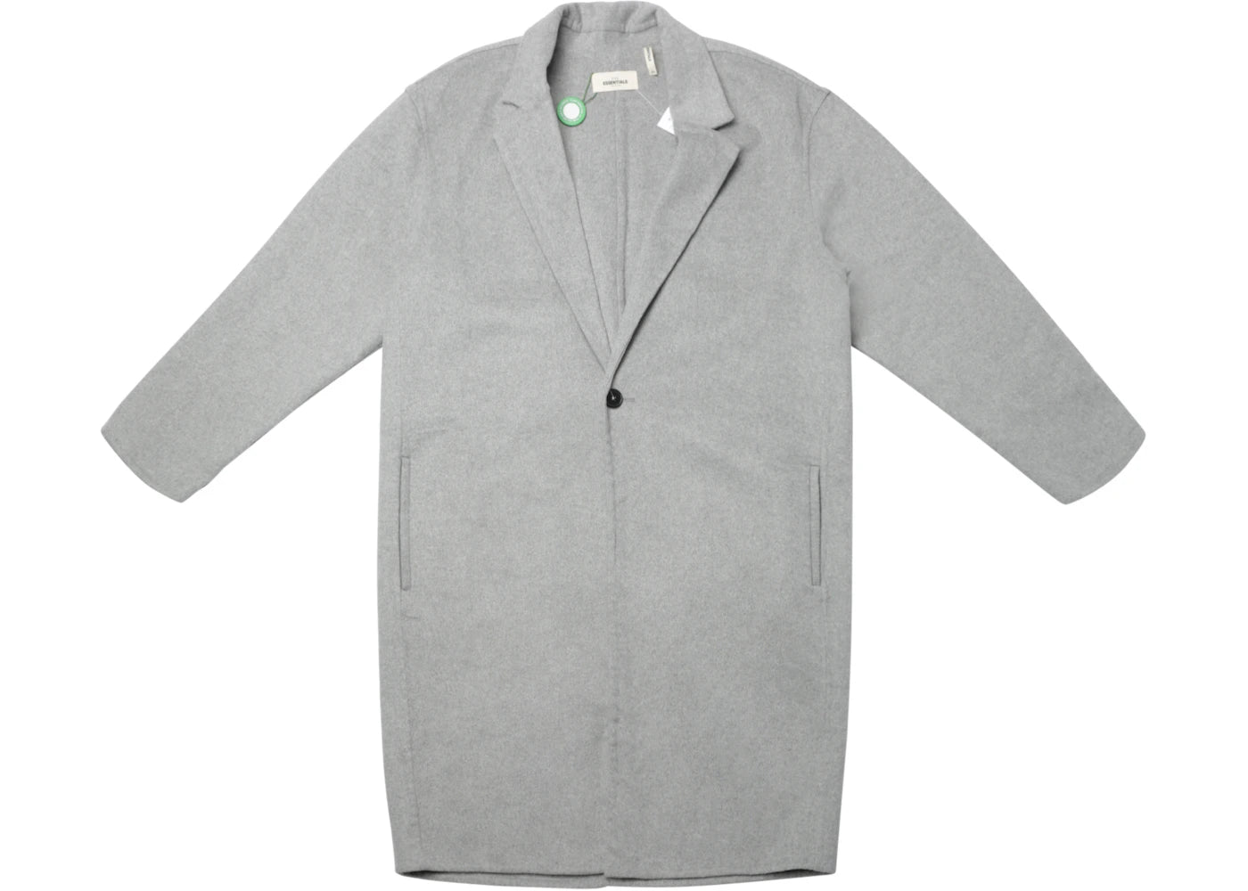 Fear of God Essentials Wool Overcoat Grey