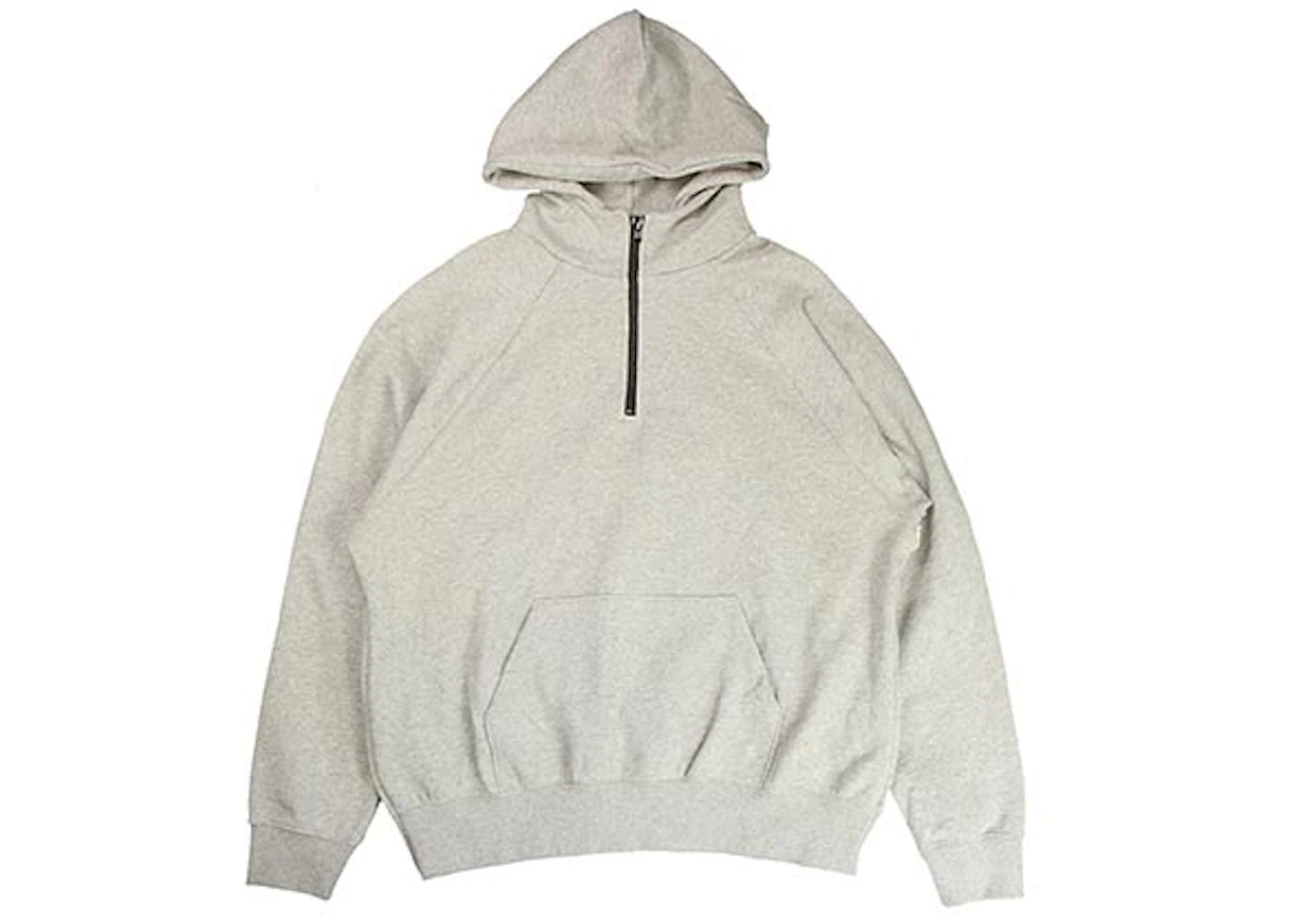 Fear of God FOG Essentials Half Zip Pullover Hoodie Heather Grey