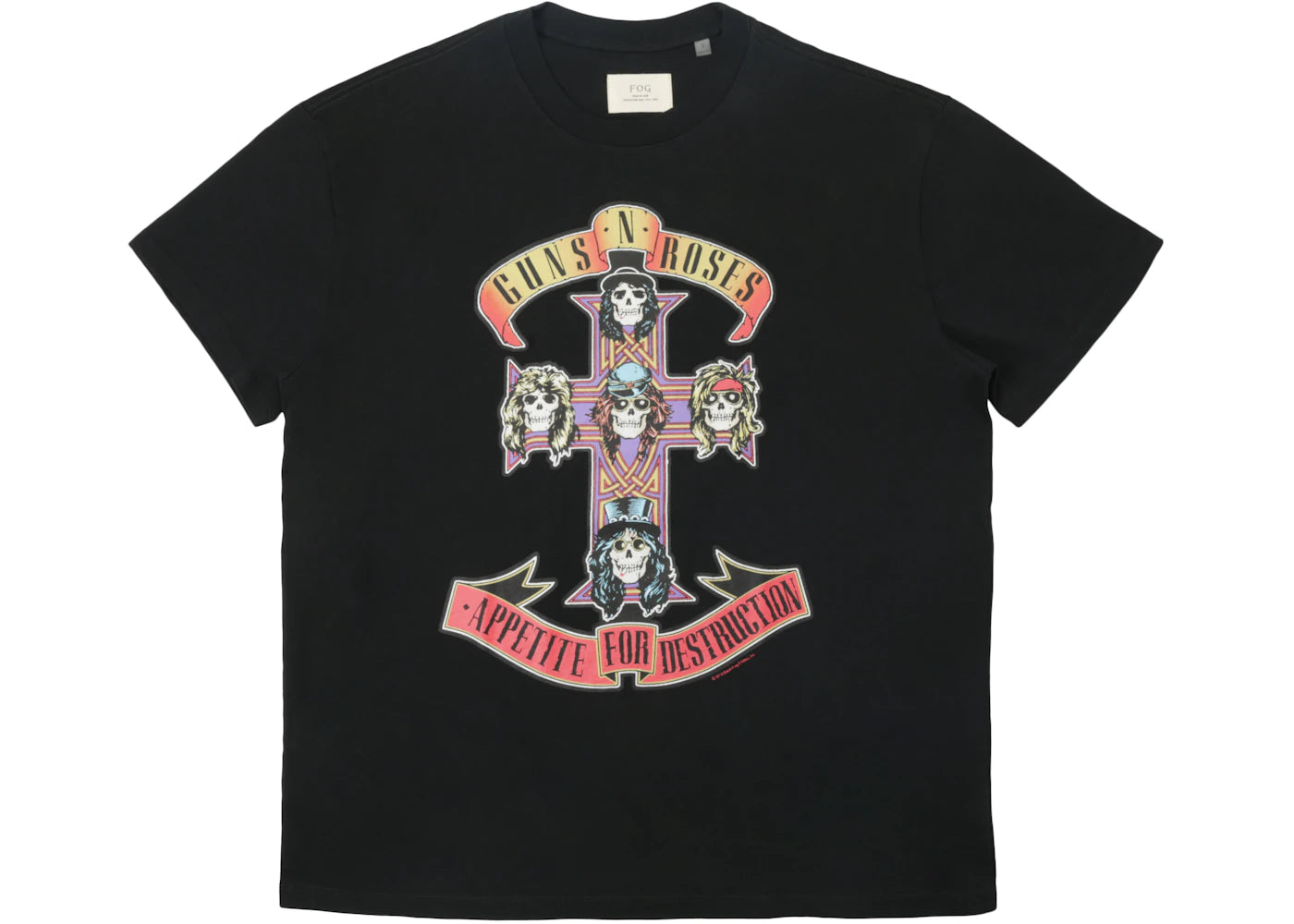 Fear of God FOG Guns N' Roses Boxy T-shirt Black