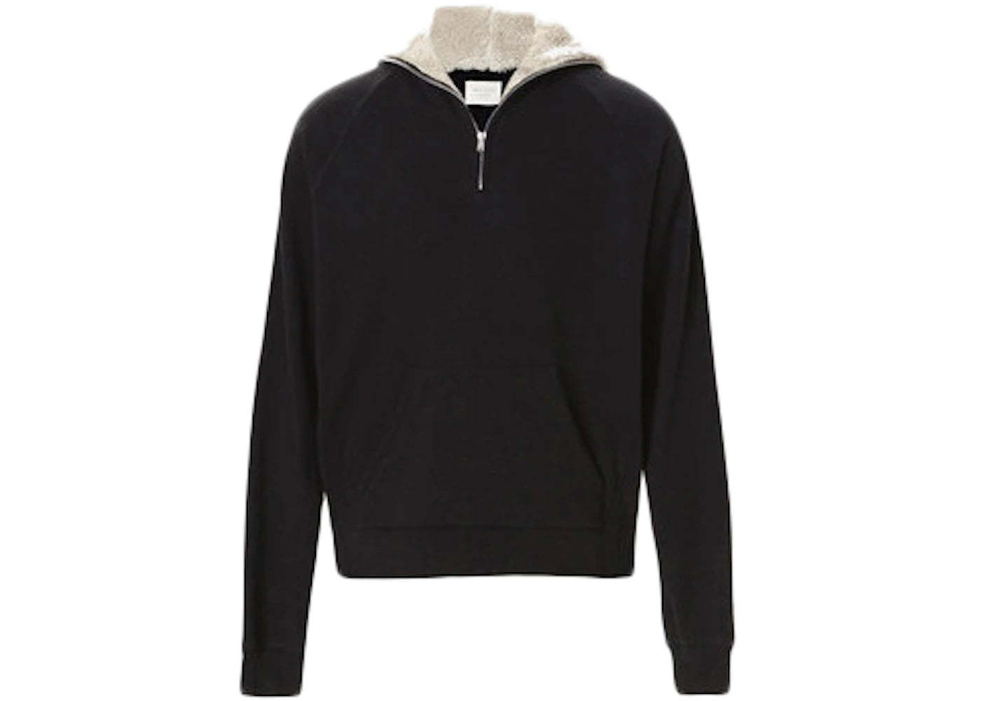 Fear of God Half Zip Sherpa Hoodie Black