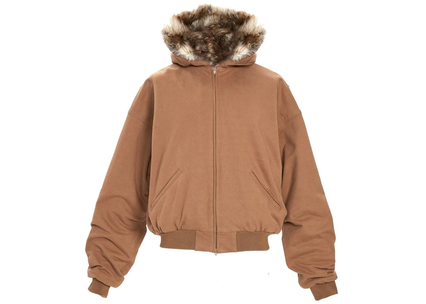 Fear of God Heavy French Terry Full Zip Hooded Jacket Rust