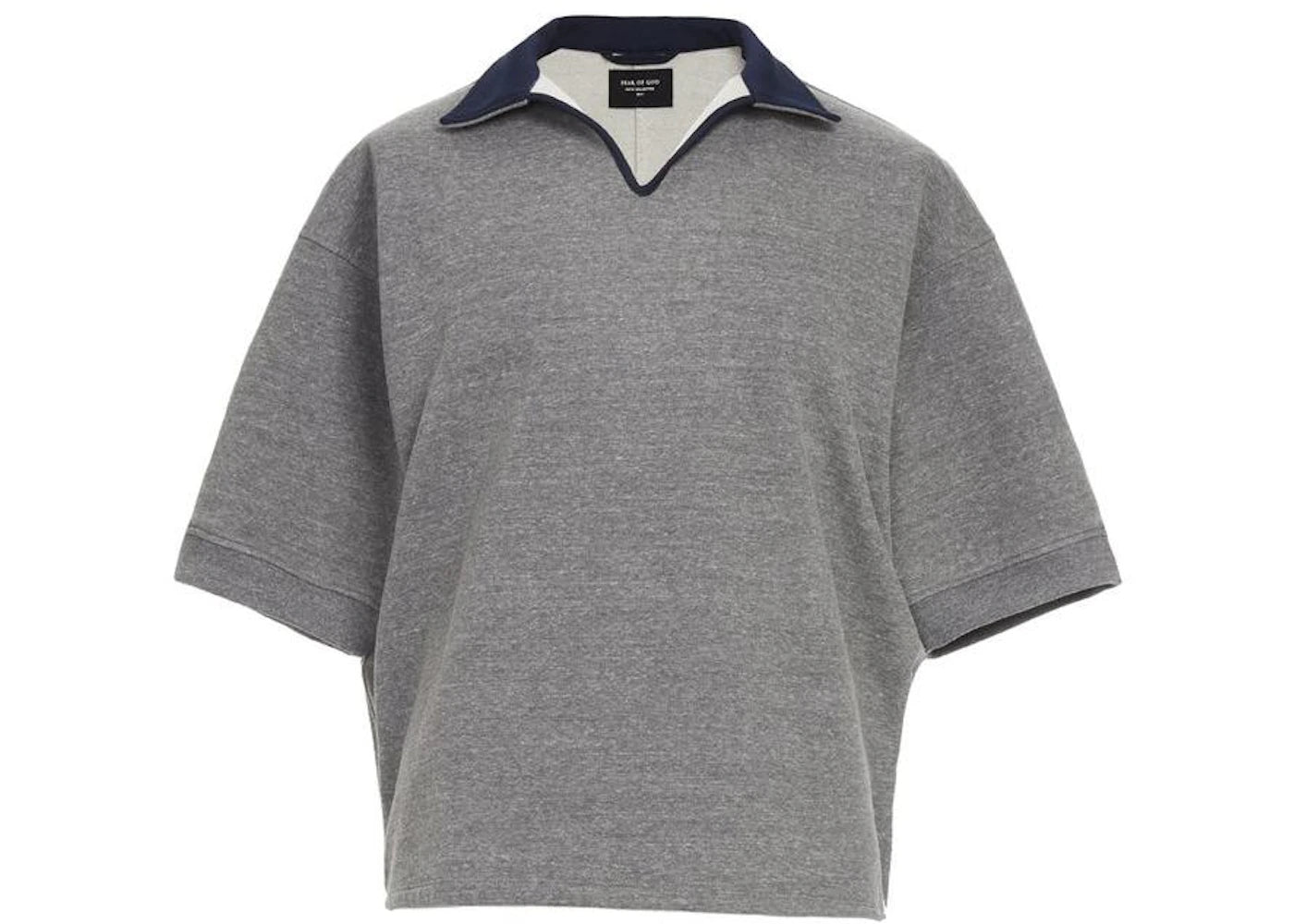 Fear of God Heavy Terry V-Neck Polo Grey