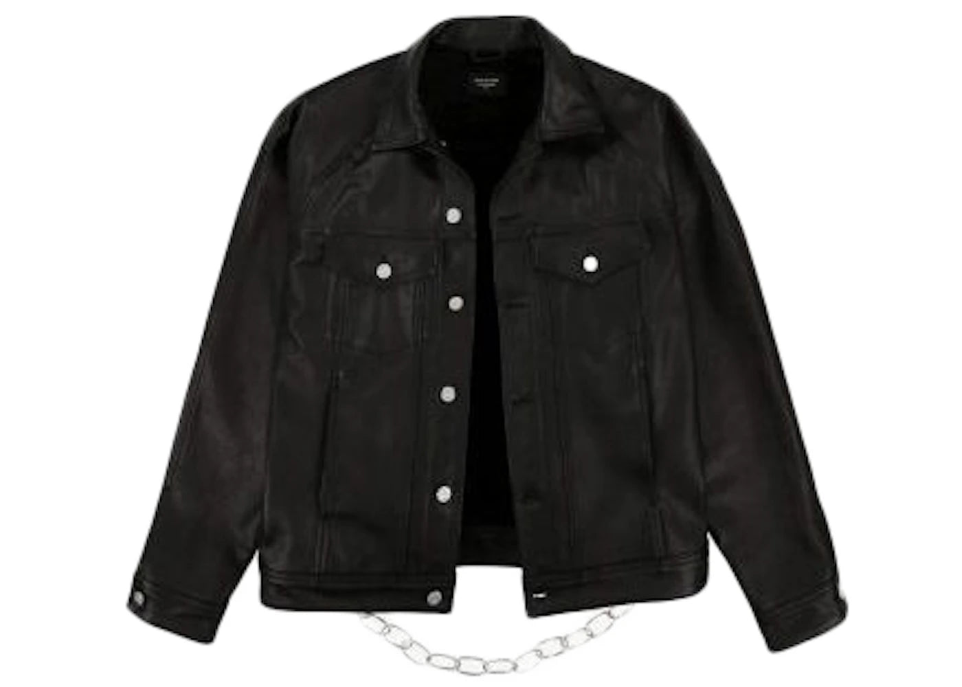 Fear of God Jay-Z Leather Trucker Jacket Black