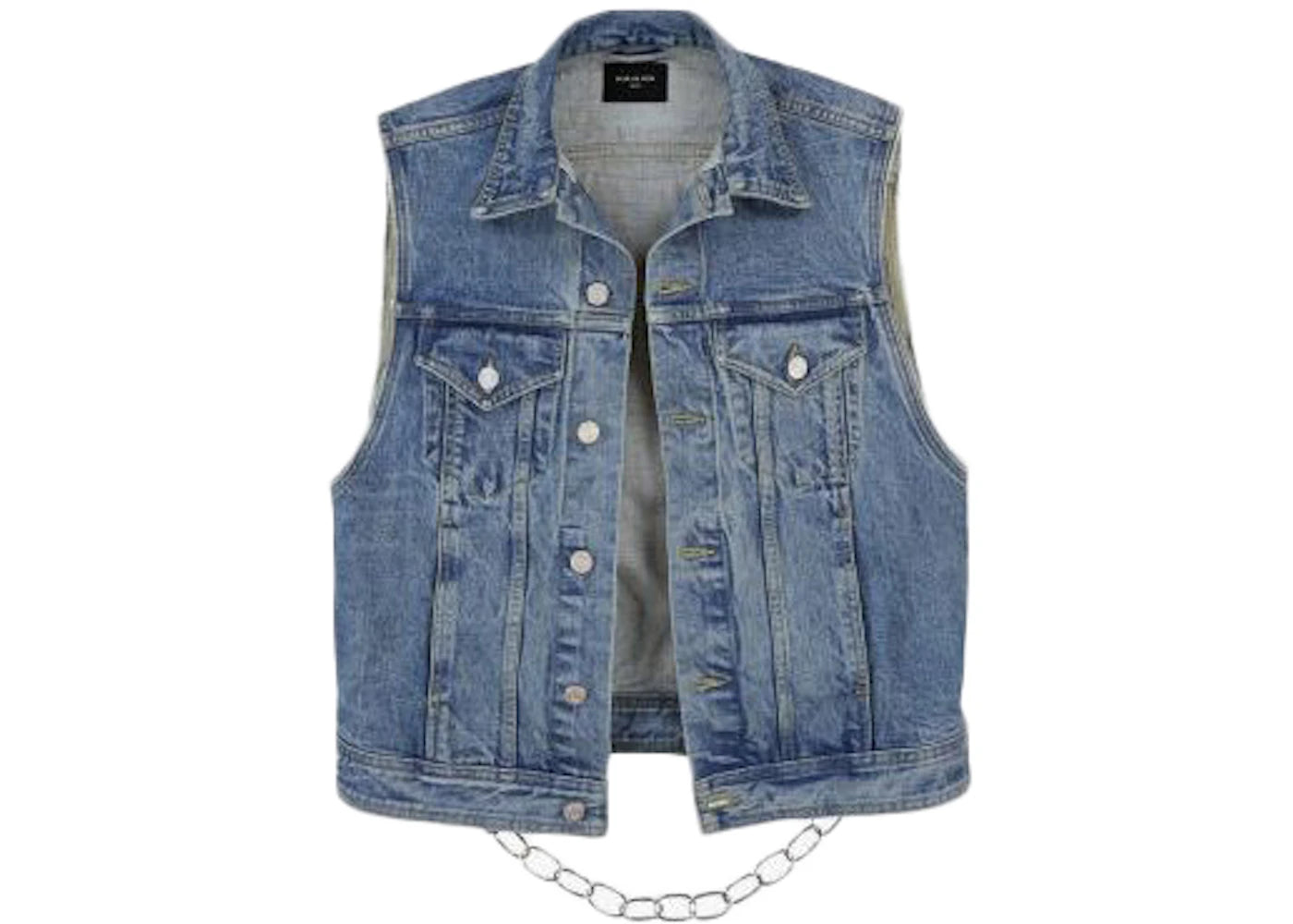 Fear of God Jay-Z Sleeveless Denim Trucker Jacket Indigo