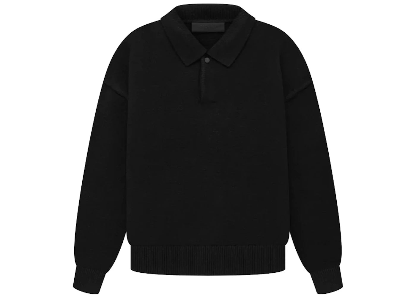 Fear of God Kids Essentials Knit Polo Black