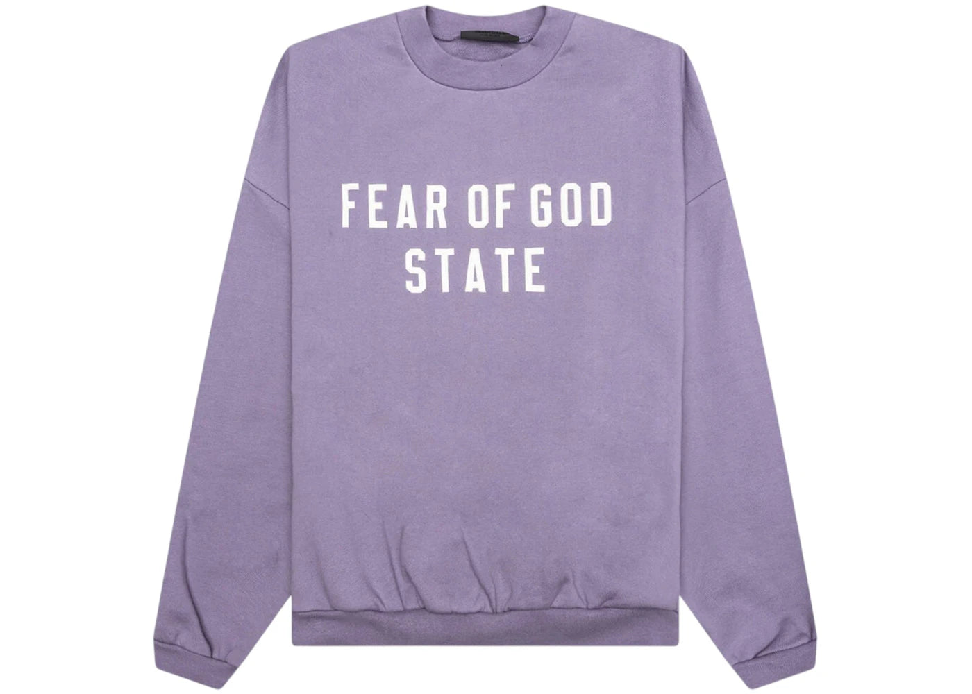 Fear of God Logo Printed Crewneck Sweatshirt Lavender