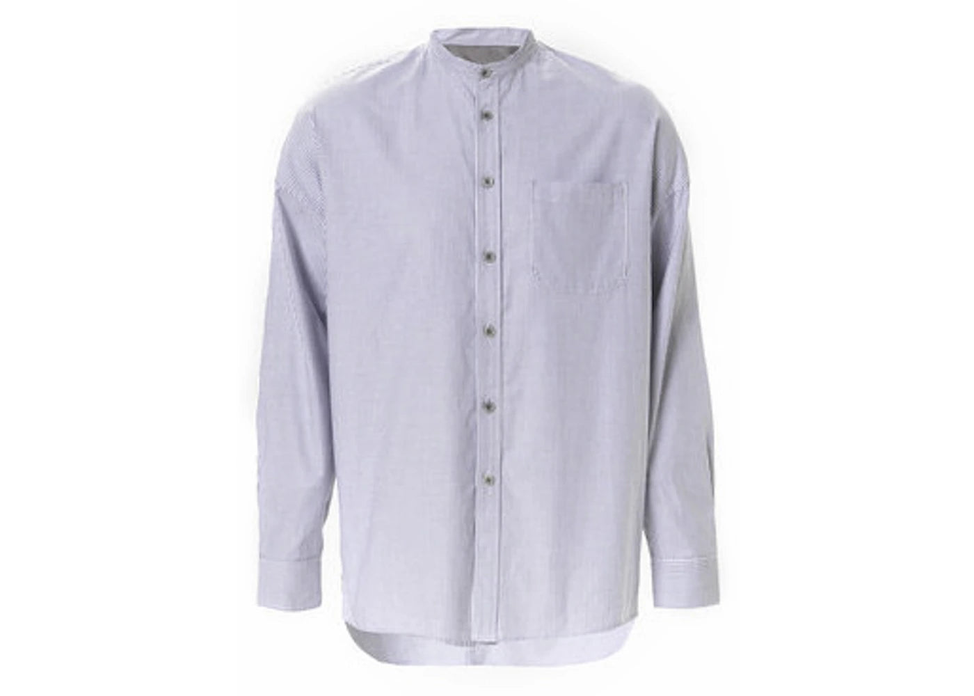 Fear of God Mandarin Oxford Shirt Grey Pinstripe