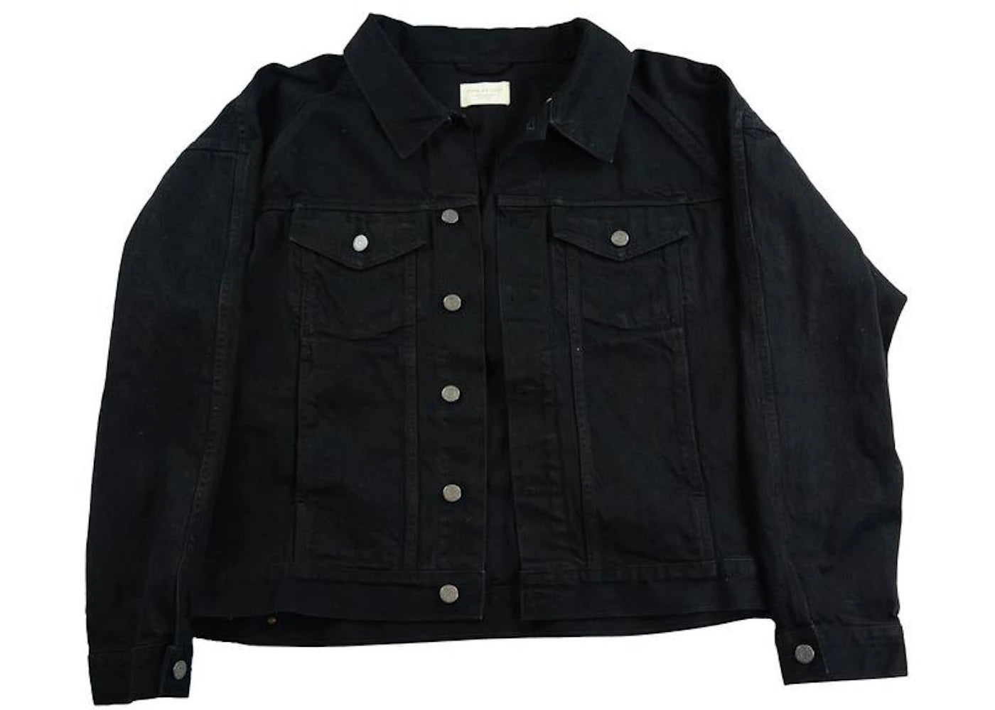 Fear of God Maxfield Raglan Denim Trucker Jacket Black