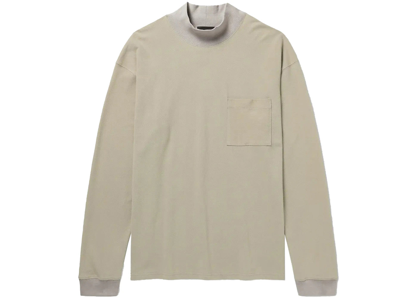 Fear of God Mr. Porter Exclusive Cotton-Piqué Mock-Neck T-shirt Gray