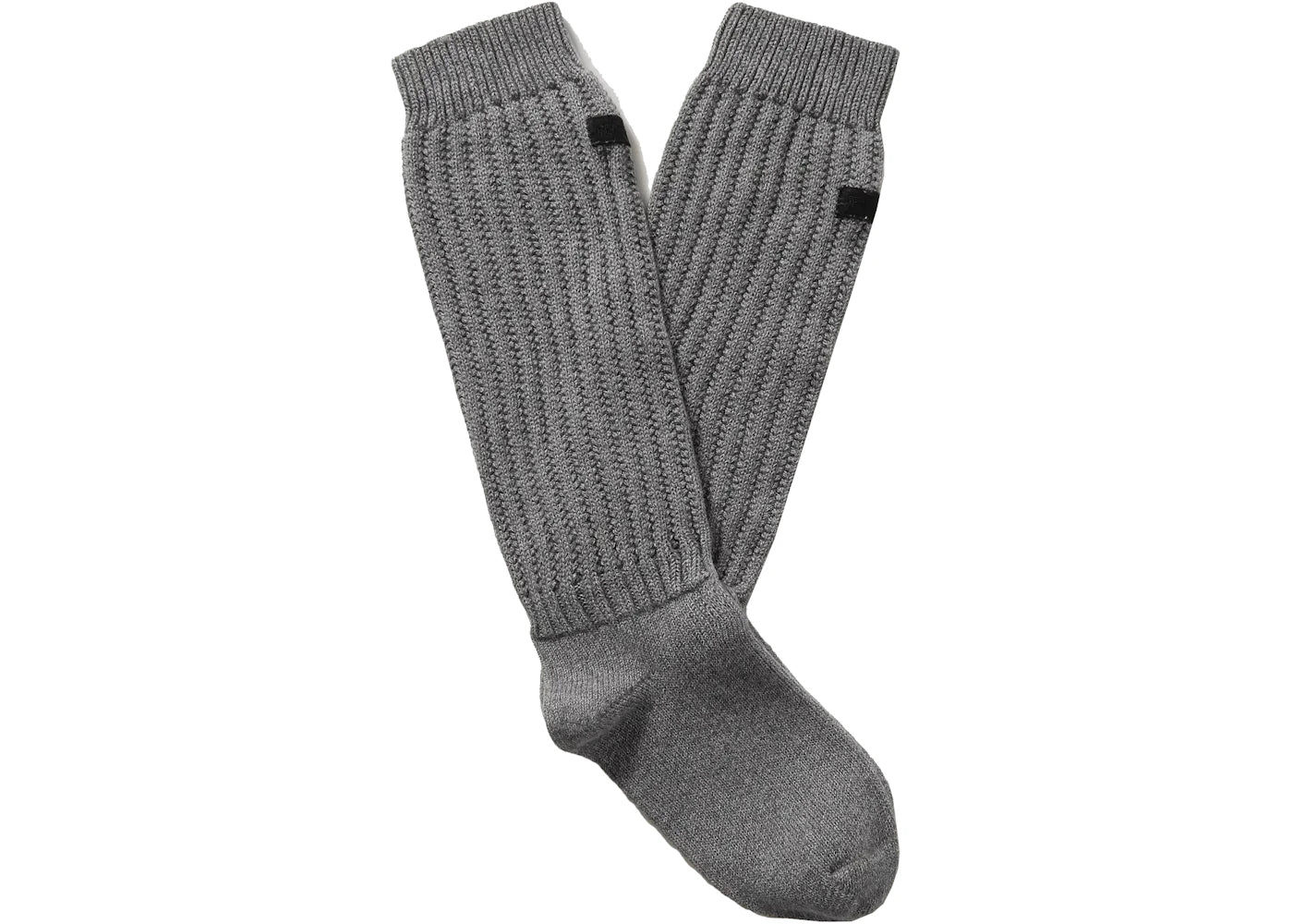 Fear of God Mr. Porter Exclusive Logo-Appliquéd Ribbed Cotton-Blend Socks Gray