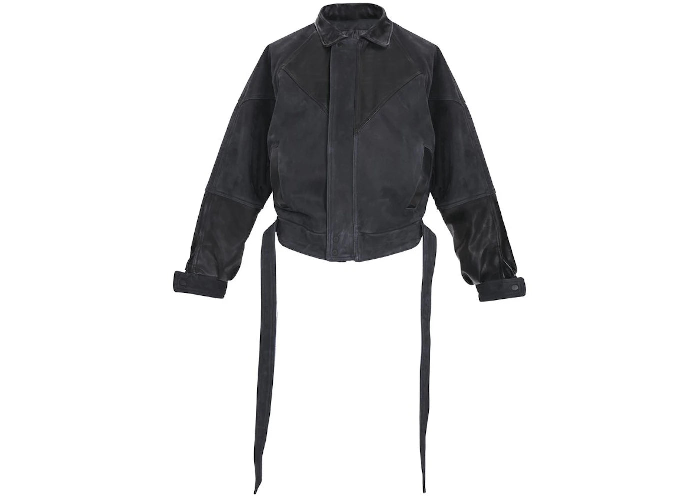 Fear of God Panelled Marbella Calf Leather Jacket Black