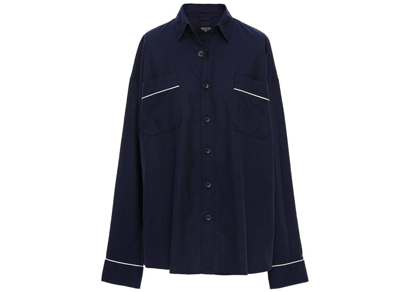 Fear of God Piped Oversized Shirt Navy