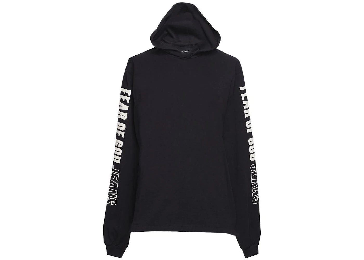 Fear of God Printed Heavy Jersey Hoodie Black