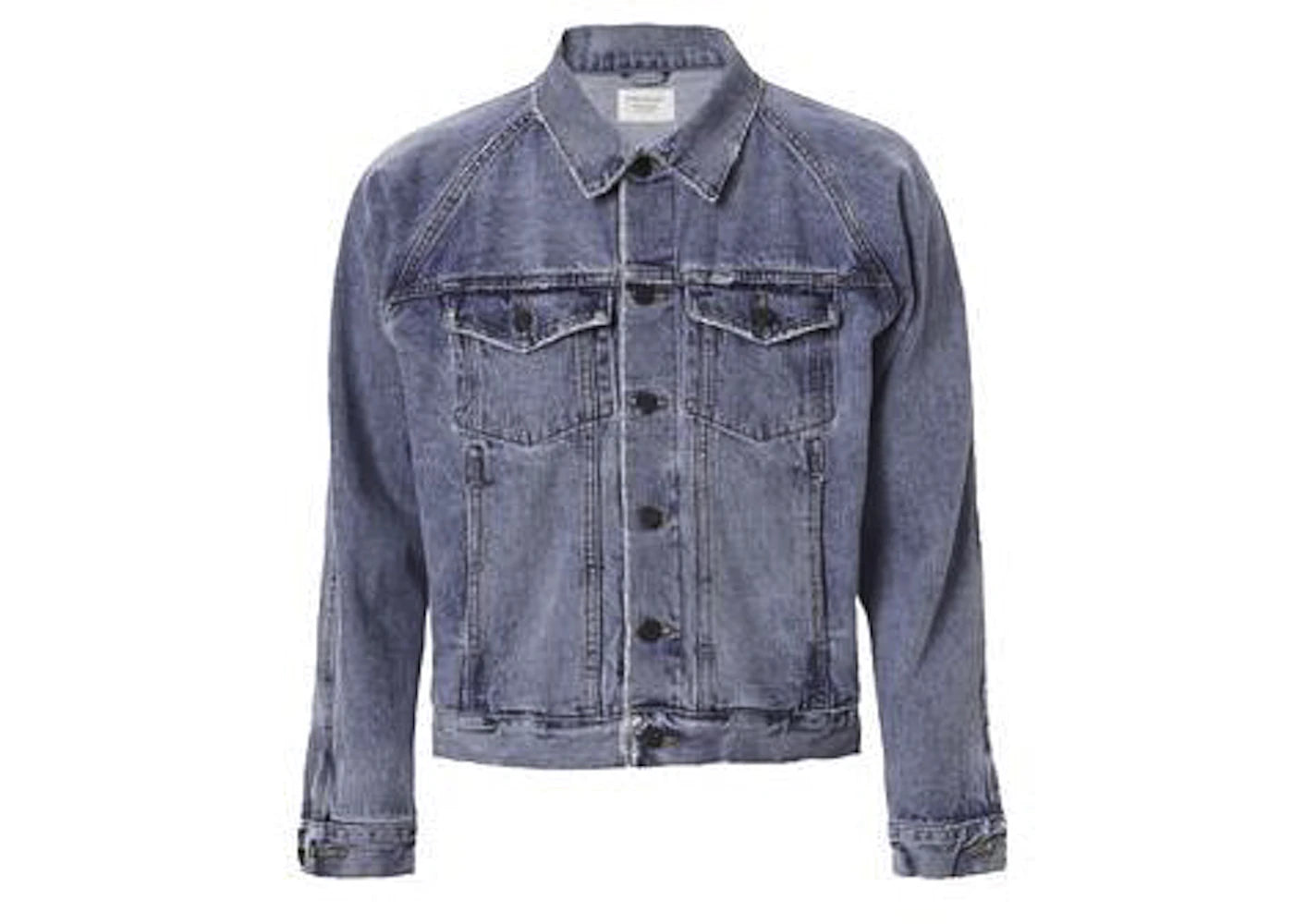 Fear of God Raglan Indigo Denim Trucker Jacket Indigo