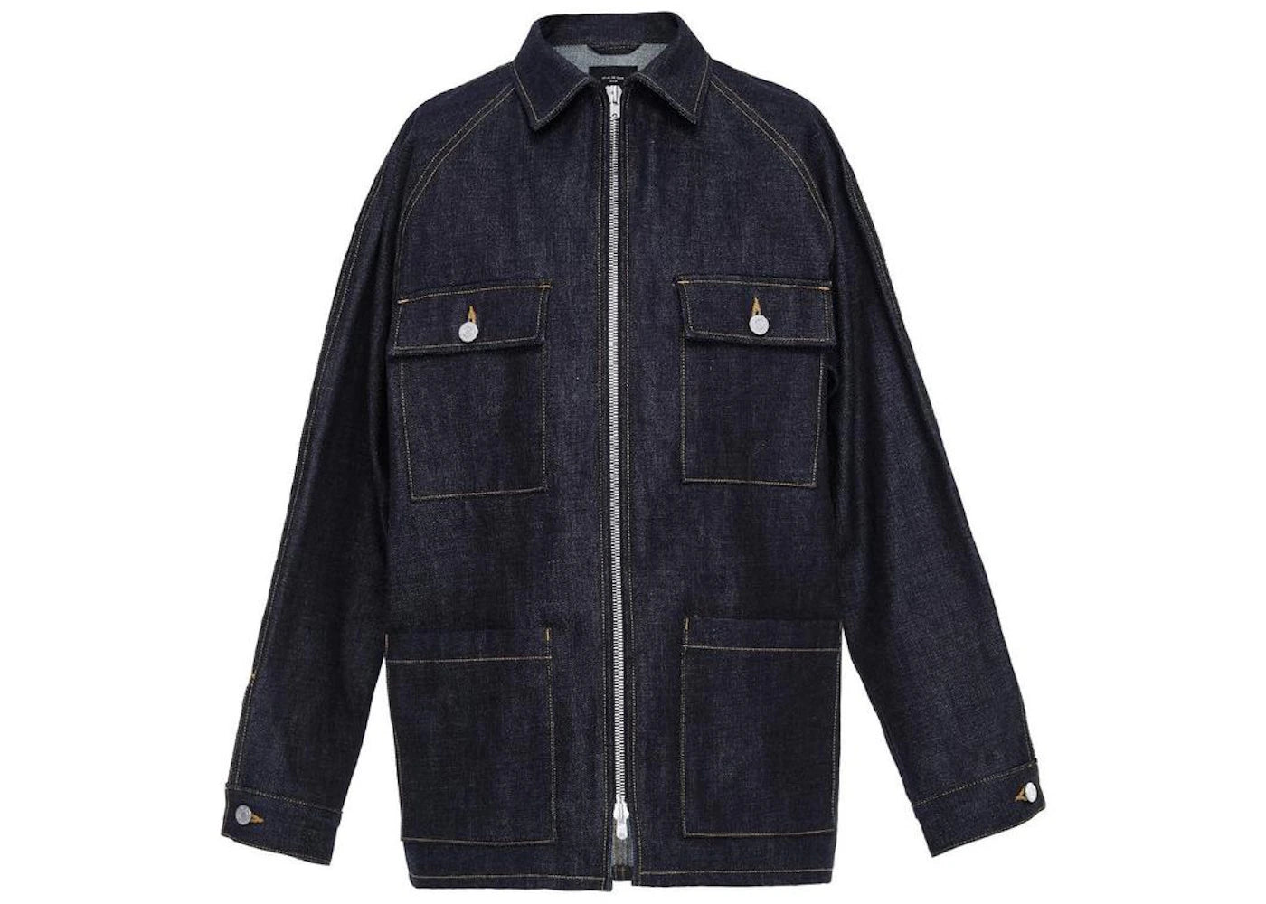 Fear of God Raw Selvedge Denim Long Jacket Raw Indigo