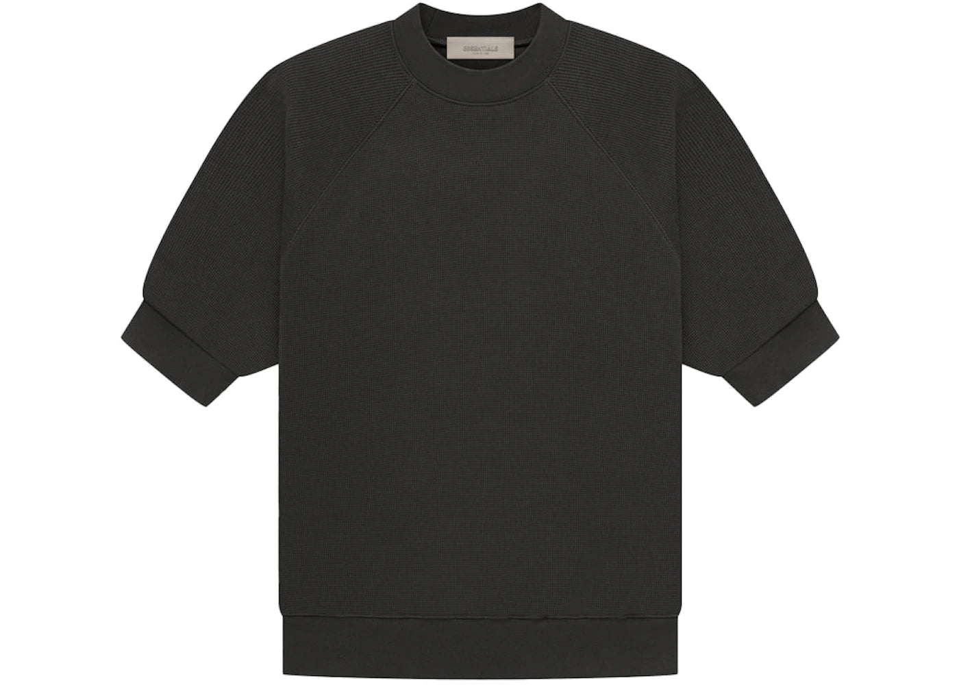 Fear of God Essentials SS Waffle Sweatshirt Off-Black