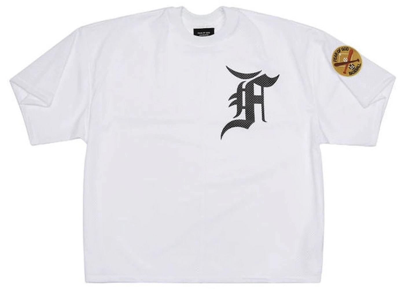 Fear of God SSENSE Mesh Batting Practice Jersey White