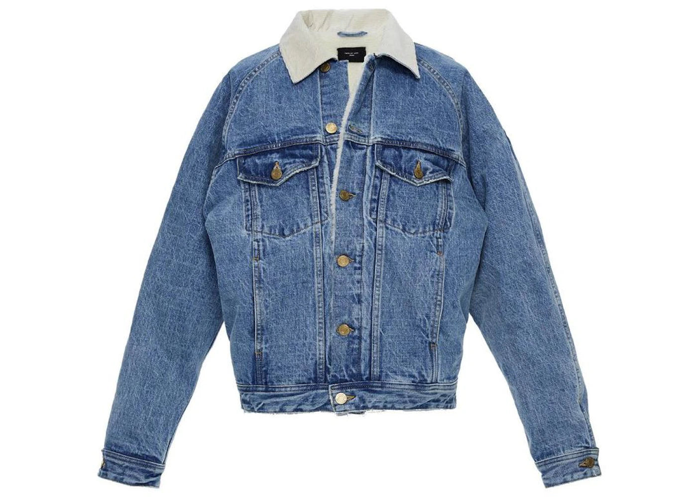 Fear of God Selvedge Denim Alpaca Trucker Jacket Indigo