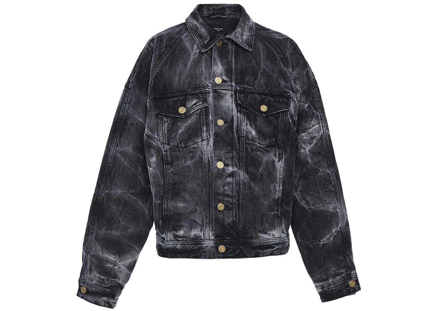 Fear of God Selvedge Denim Holy Water Trucker Denim Jacket Black