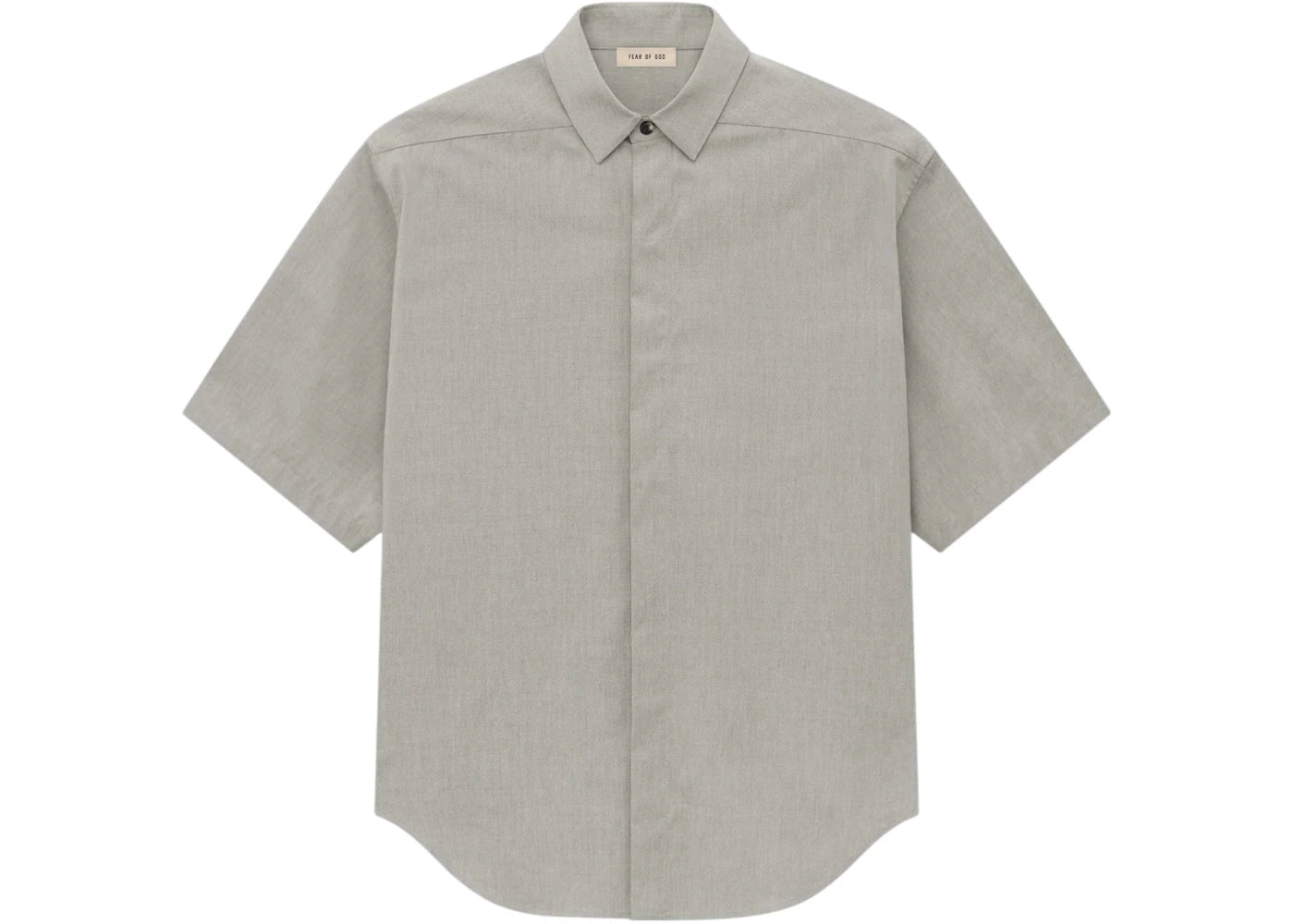 Fear of God Short Sleeve Oxford Shirt Melange Dove Grey