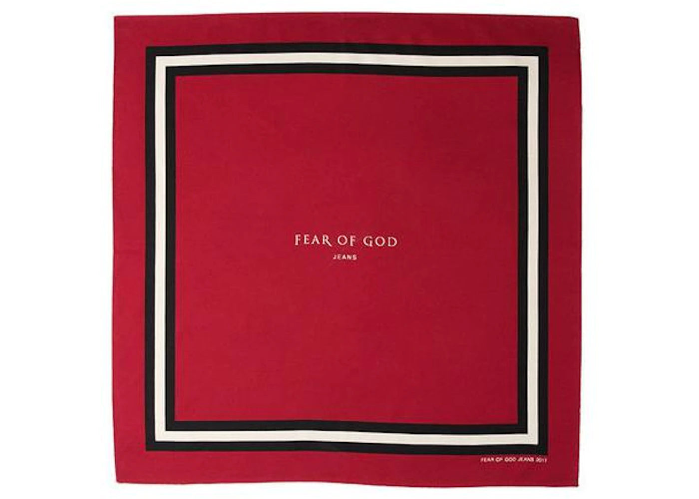 Fear of God Silk Bandana Red