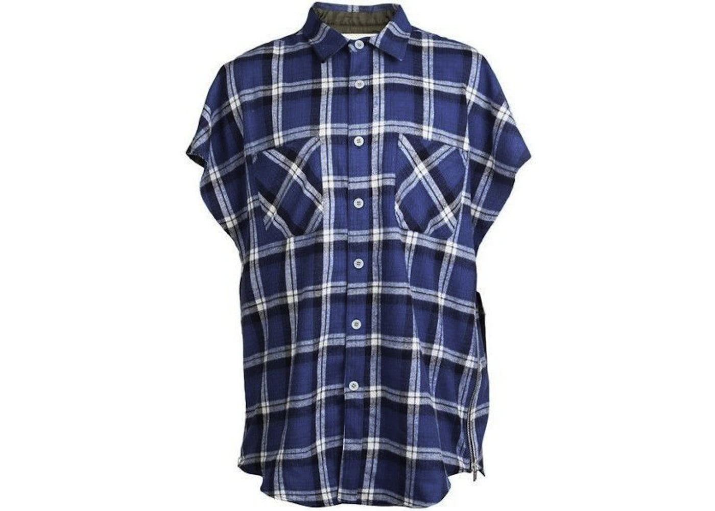 Fear of God Sleeveless Flannel Blue