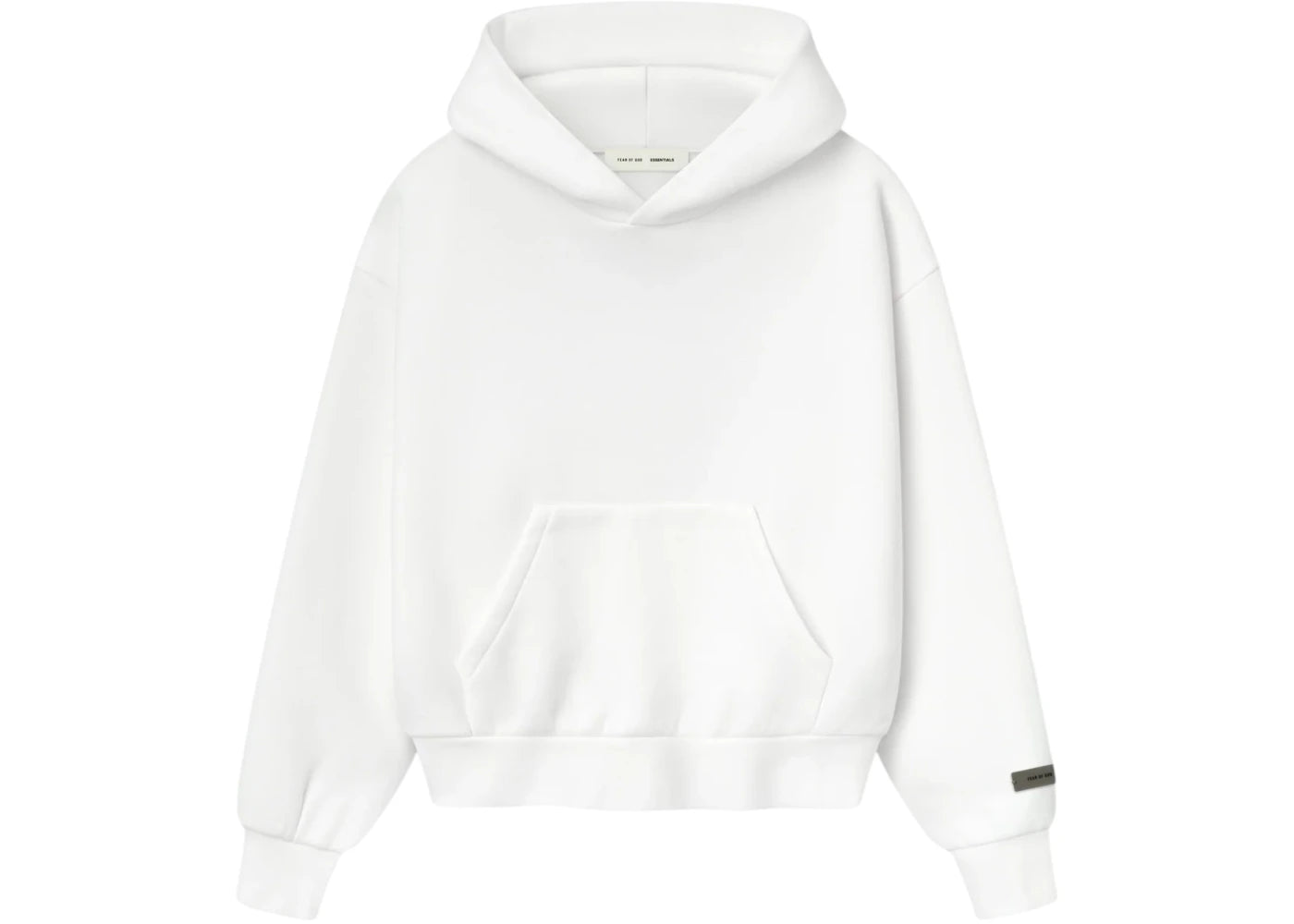 Fear of God Womens Essentials Classic Hoodie Cloud White