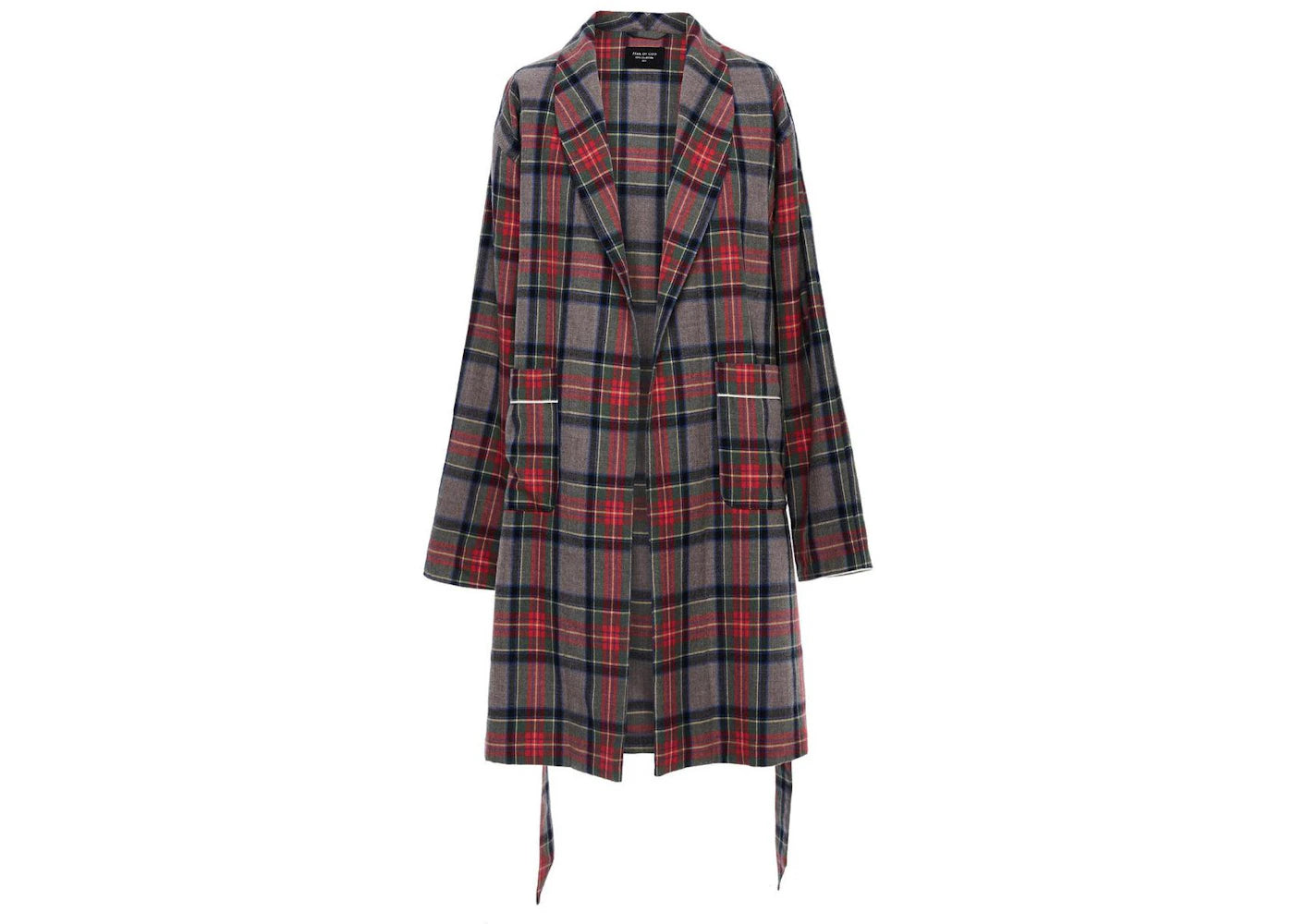 Fear of God Wool Robe Red Plaid