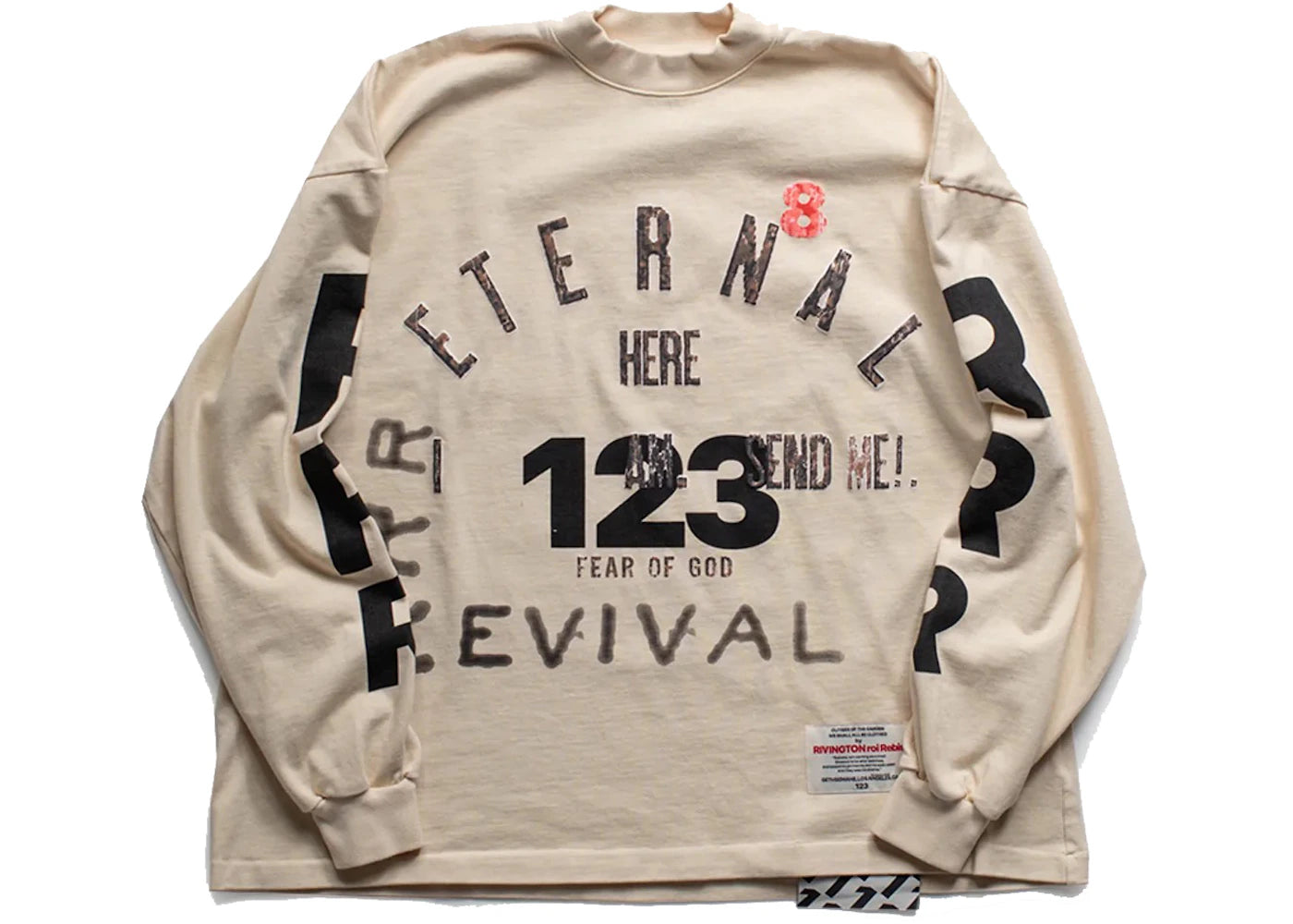 Fear of God x RRR123 Revival LS T-shirt Ivory