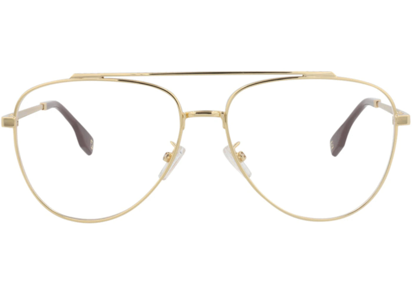Fendi Aviator-Frame Acetate Optical Frames Gold Gold Transparent (FE50077U-56-032)