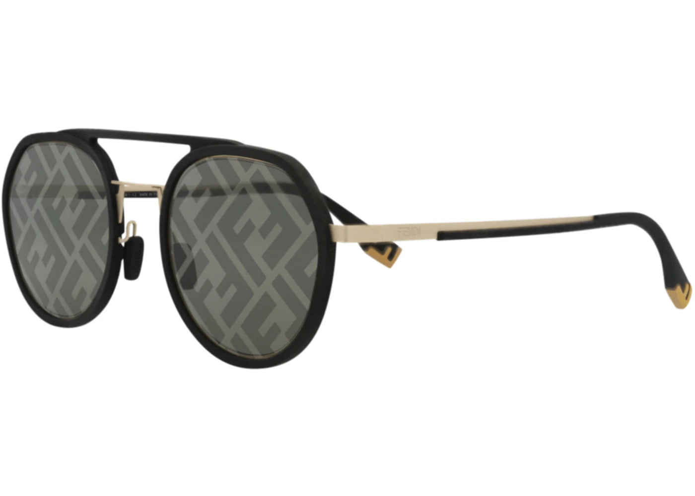 Fendi Aviator Sunglasses Black Black Smoke (FE40040U-51-02C)