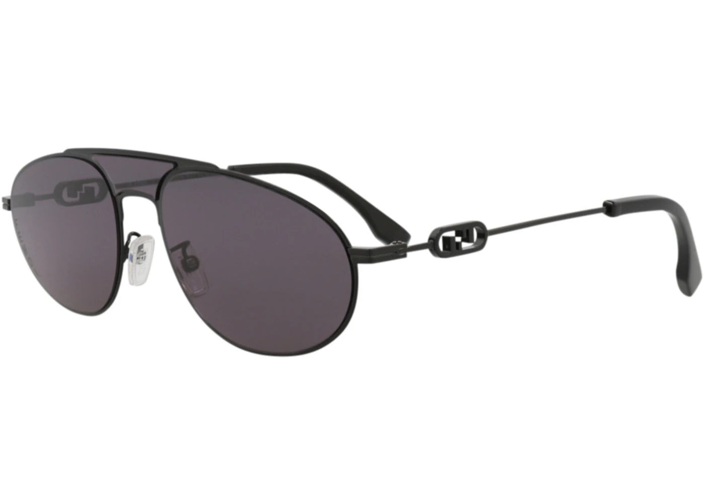 Fendi Aviator Sunglasses Black Black Smoke (FE40072U-Y-57-01A)