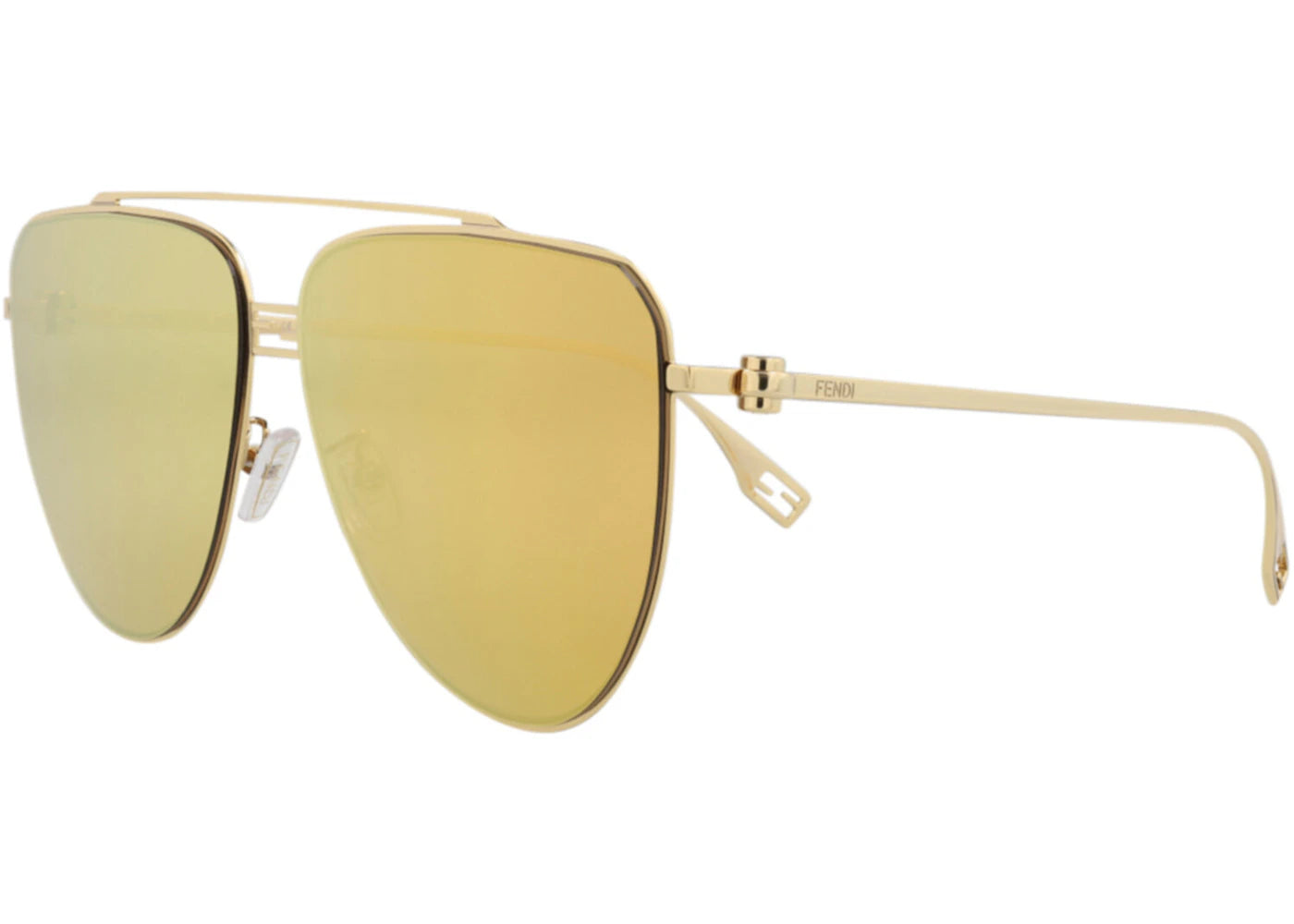 Fendi Aviator Sunglasses Gold Gold Gold (FE40122U-59-30L)