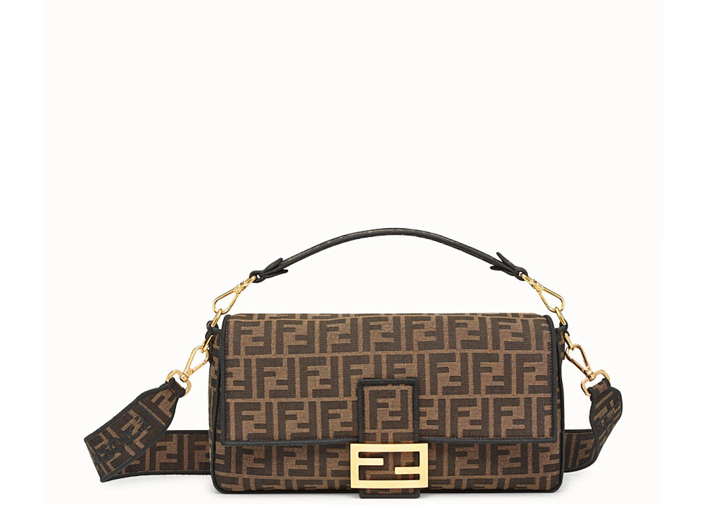 Fendi Baguette Jacquard FF Large Brown/Black