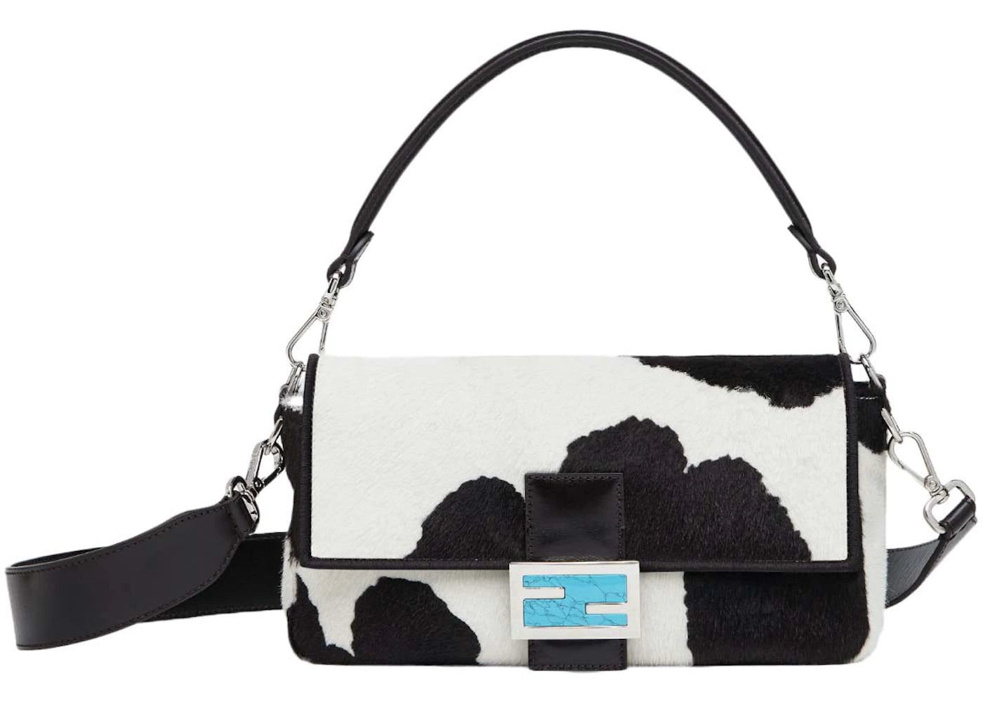 Fendi Baguette Re-Edition in Animal Print Horsehide Multicolor