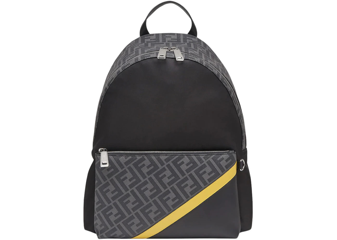 Fendi Black Nylon Backpack Black