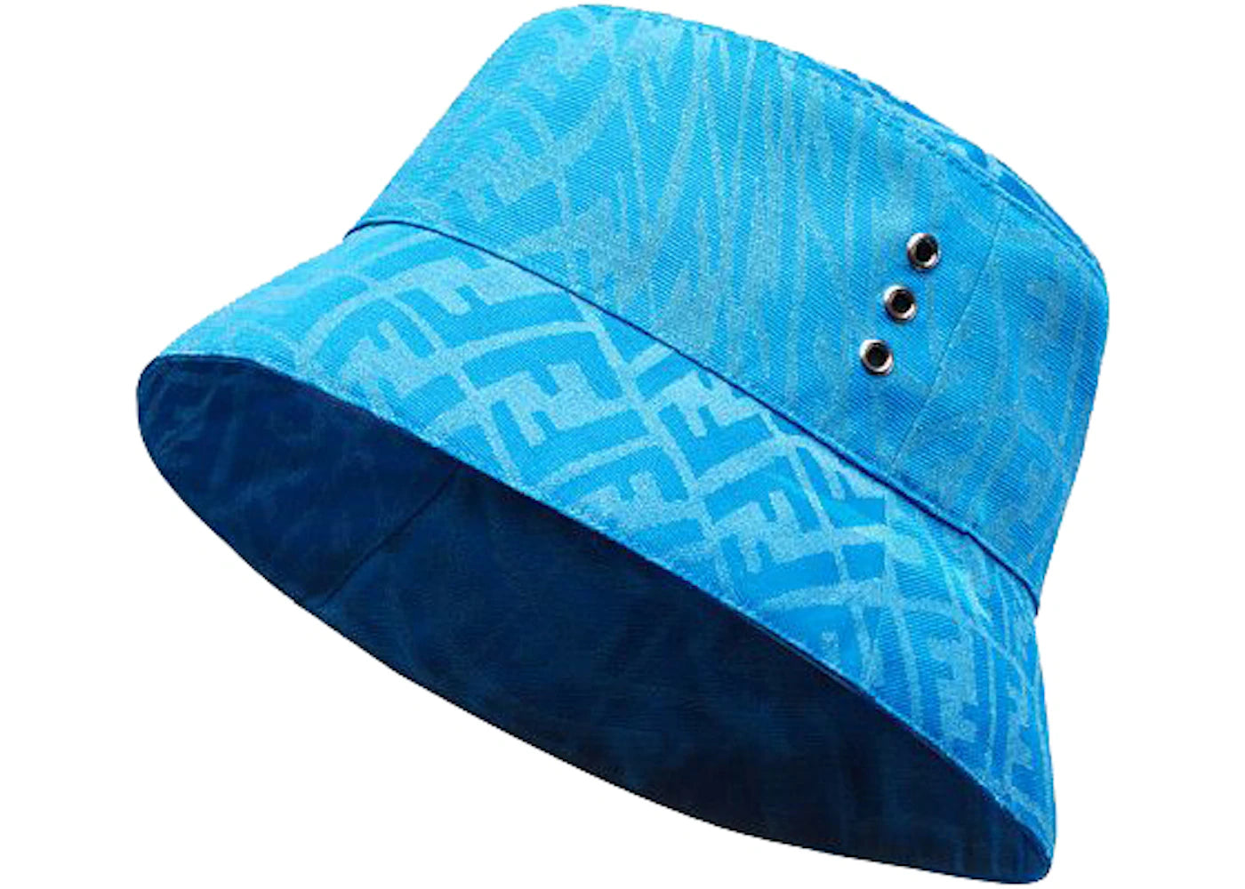 Fendi FF Motif Bucket Hat Light Blue