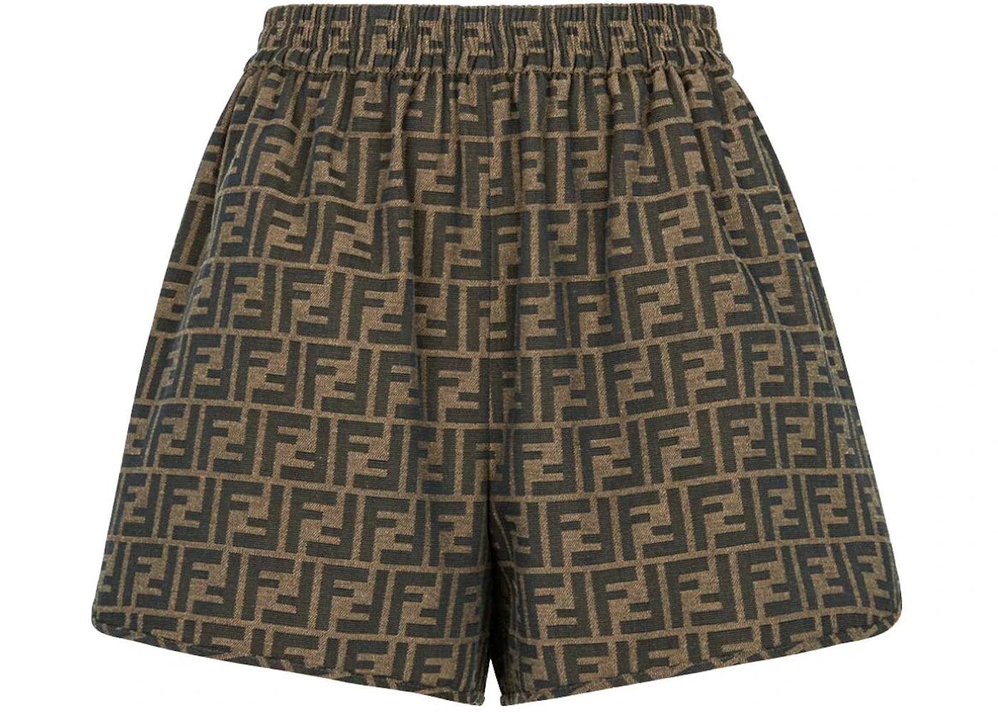 Fendi Canvas Shorts Brown