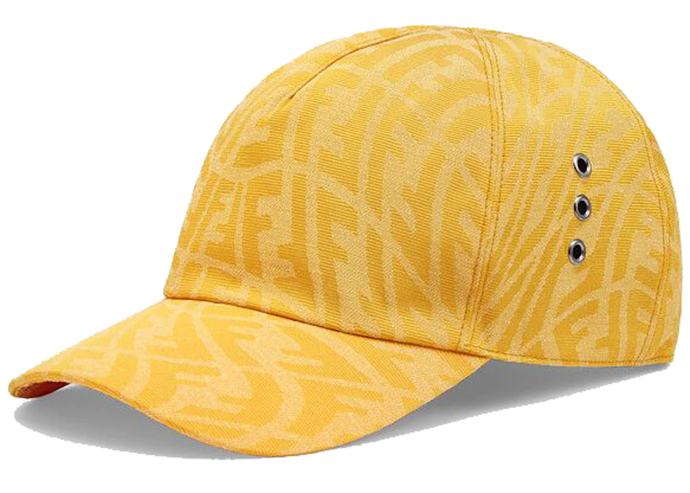 Fendi FF Motif Cap Yellow