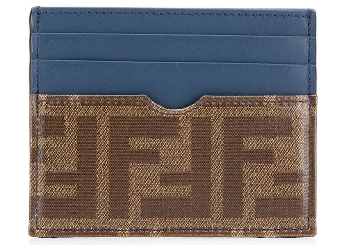 Fendi Card Holder FF Brown/Blue