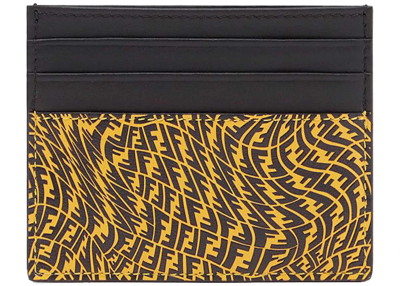 Fendi Card Holder FF Vertigo Yellow