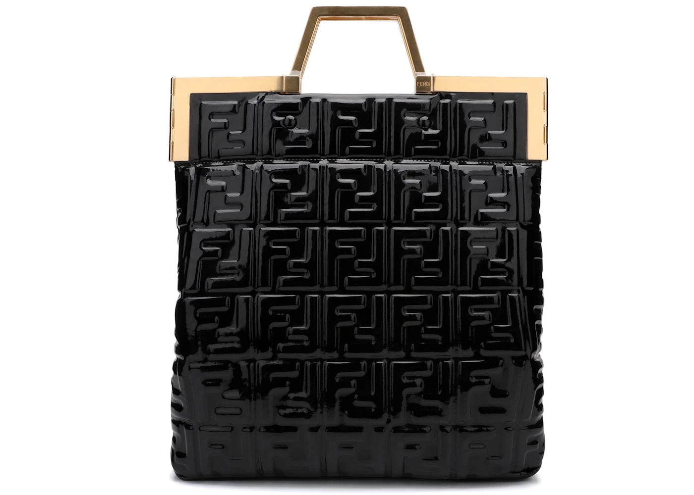 Fendi FF Logo Shopper Black