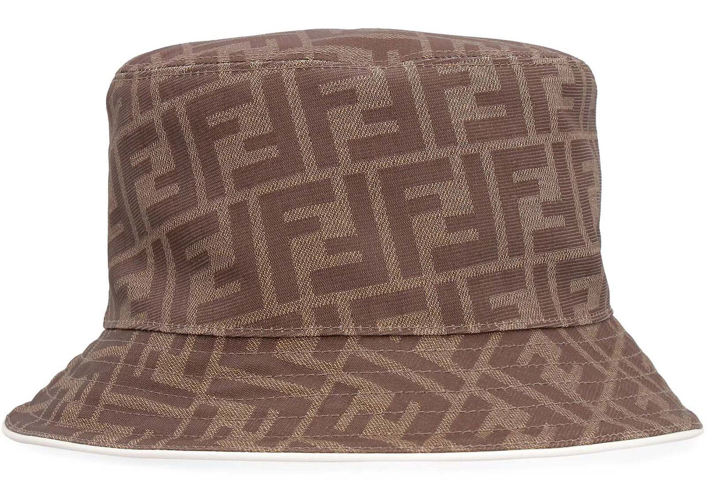 Fendi FF Motif Bucket Hat Brown/Cream