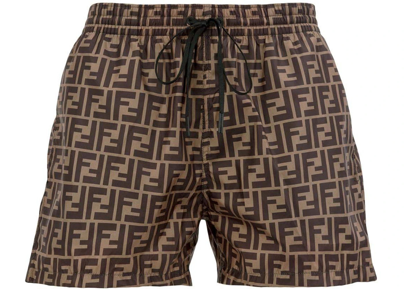 Fendi FF Motif Swim Shorts Brown