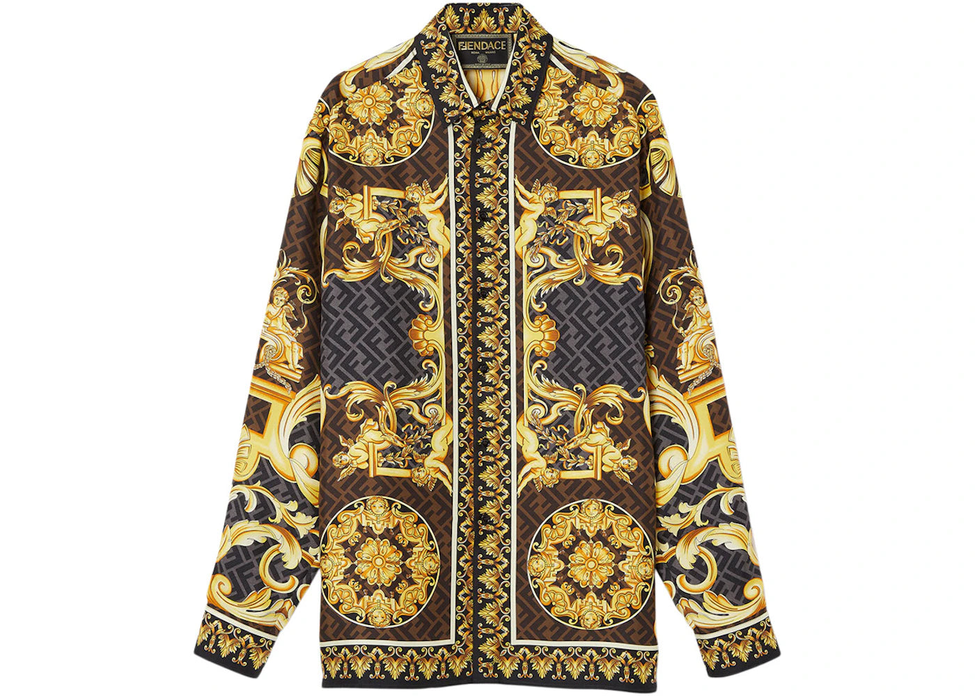 Fendi Fendace Baroque Shirt Gold