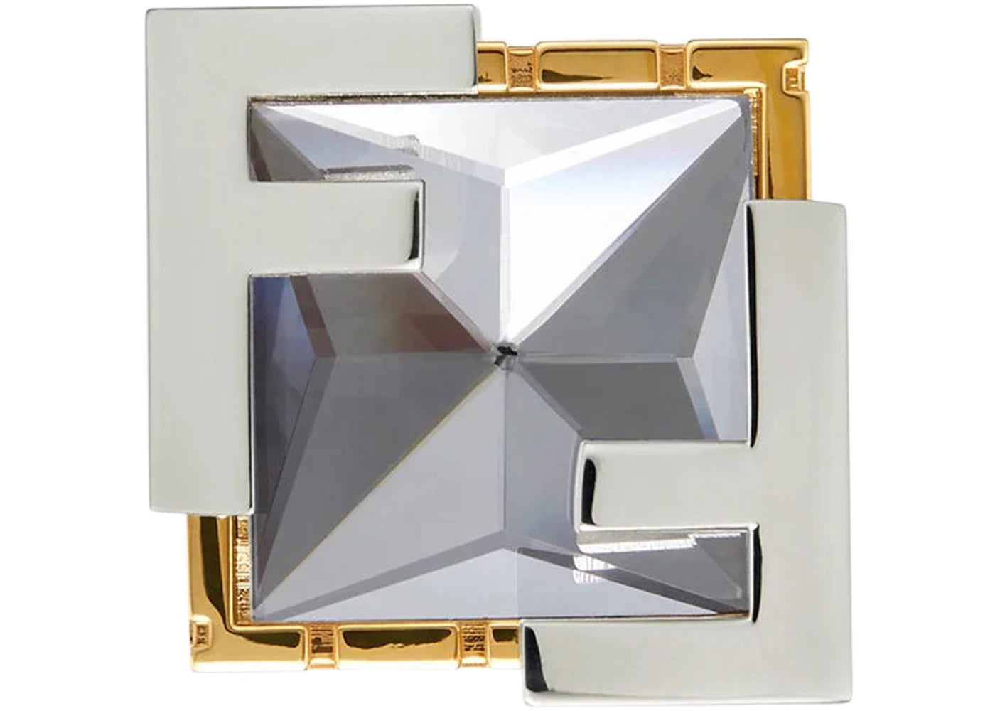 Fendi Fendace Crystal Ring Brass/Versace Gold