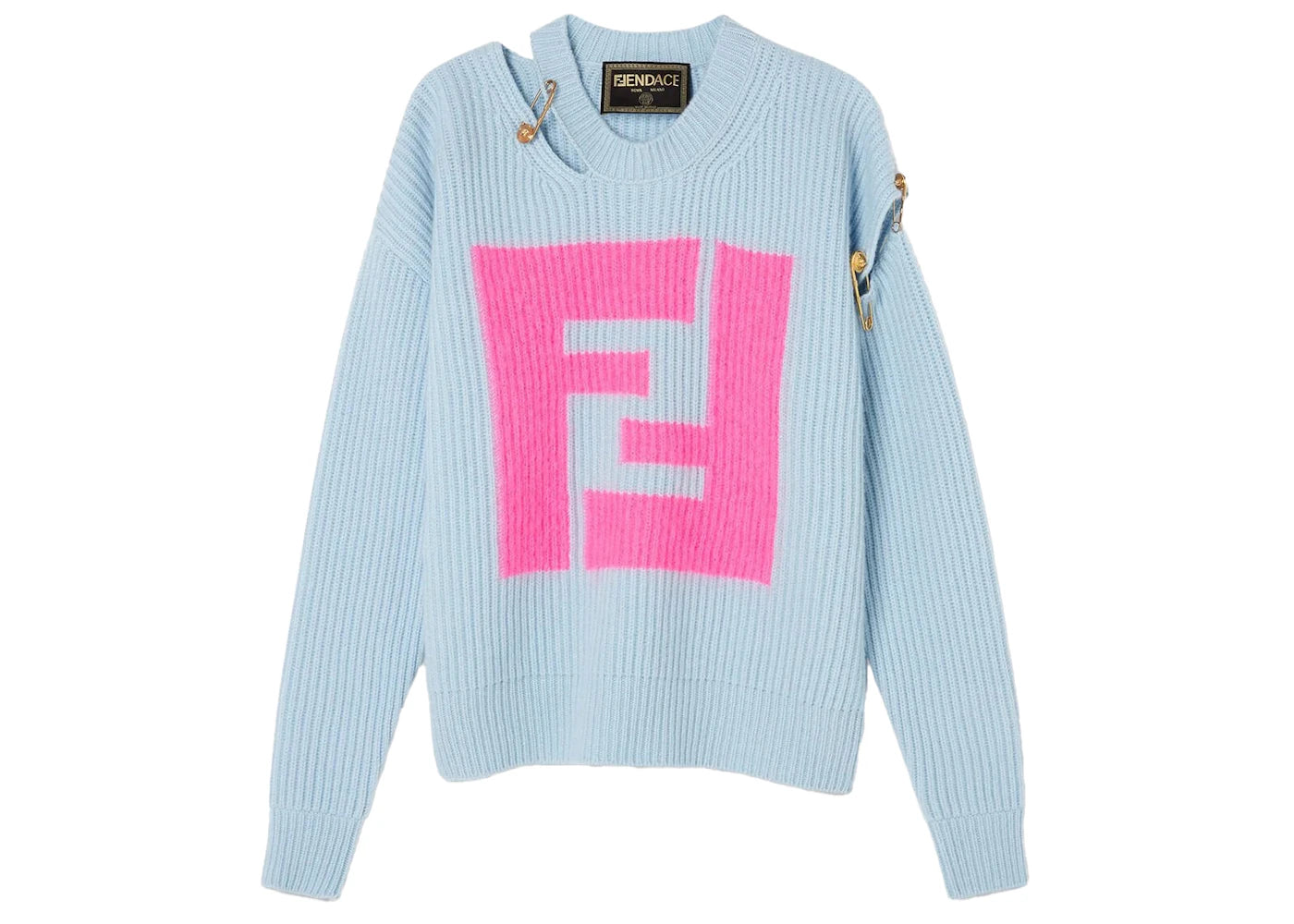 Fendi Fendace Cutout Jumper Blue/Pink